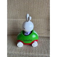 Suhailar Adventures Little Buggy Vehicle Preschool Toy for Ages 3 and Up (Rabbit in Helicopter)